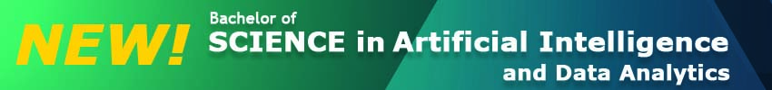 New AI and Data Analytics Degree Banner