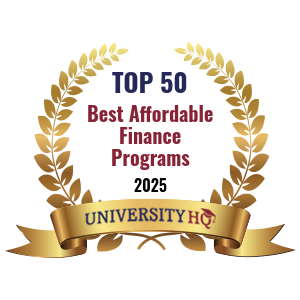 Most Affordable Top 50 Finance Programs Digital Badge